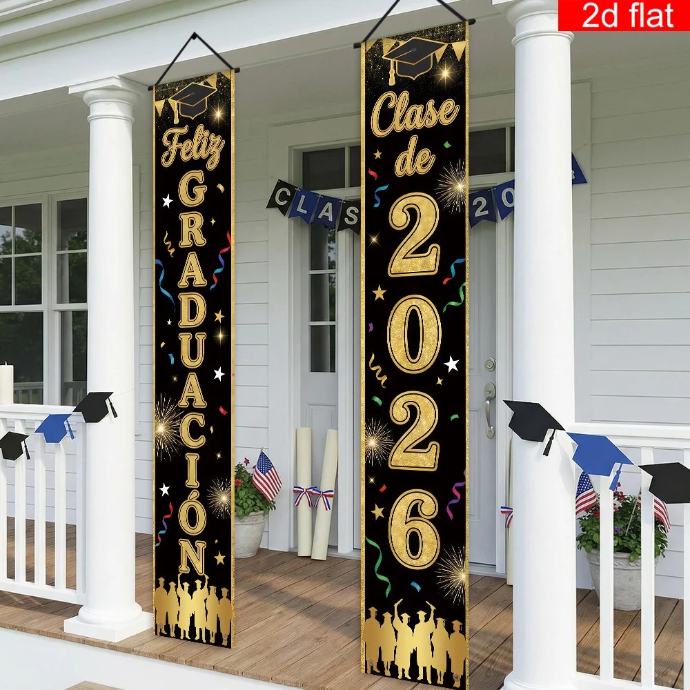 Feliz Graduacion Class of 2026 – обзор и цена Party Banner Gold