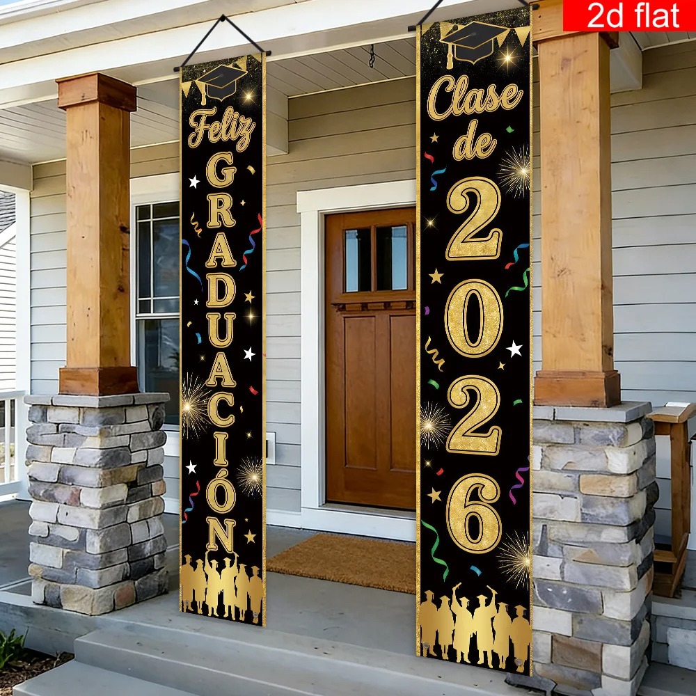 Feliz Graduacion Class of 2026 – обзор и цена Party Banner Gold