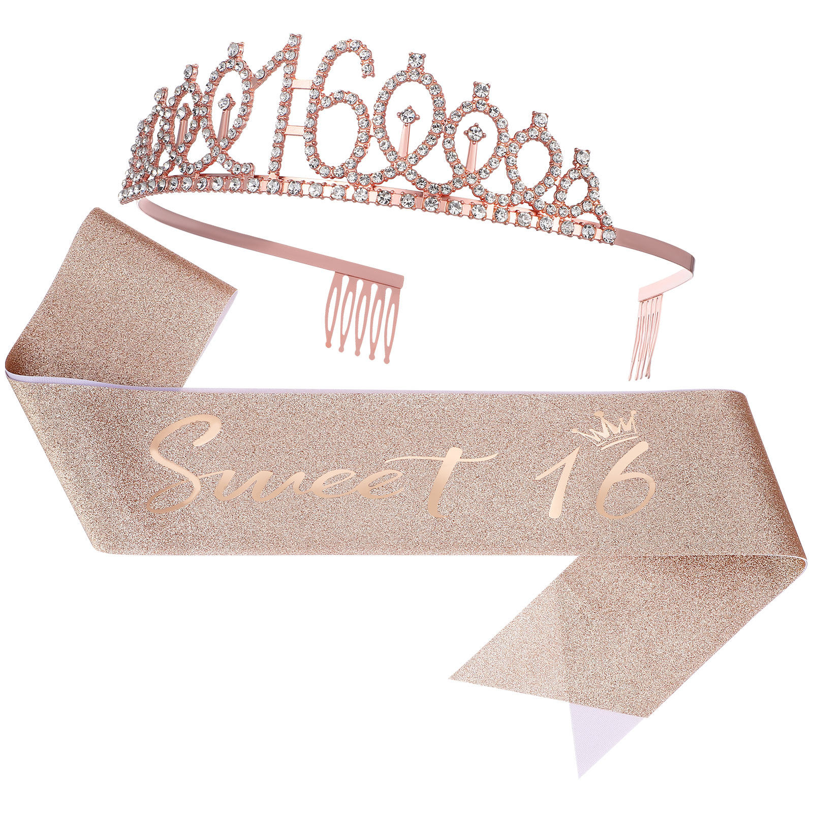 1Set Glittering Birthday Tiara – обзор и цена Birthday Sash Glitter