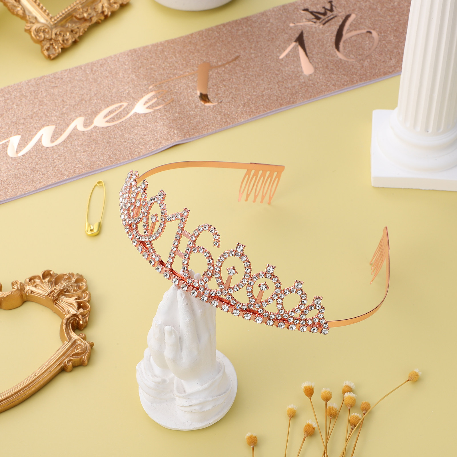 1Set Glittering Birthday Tiara – обзор и цена Birthday Sash Glitter