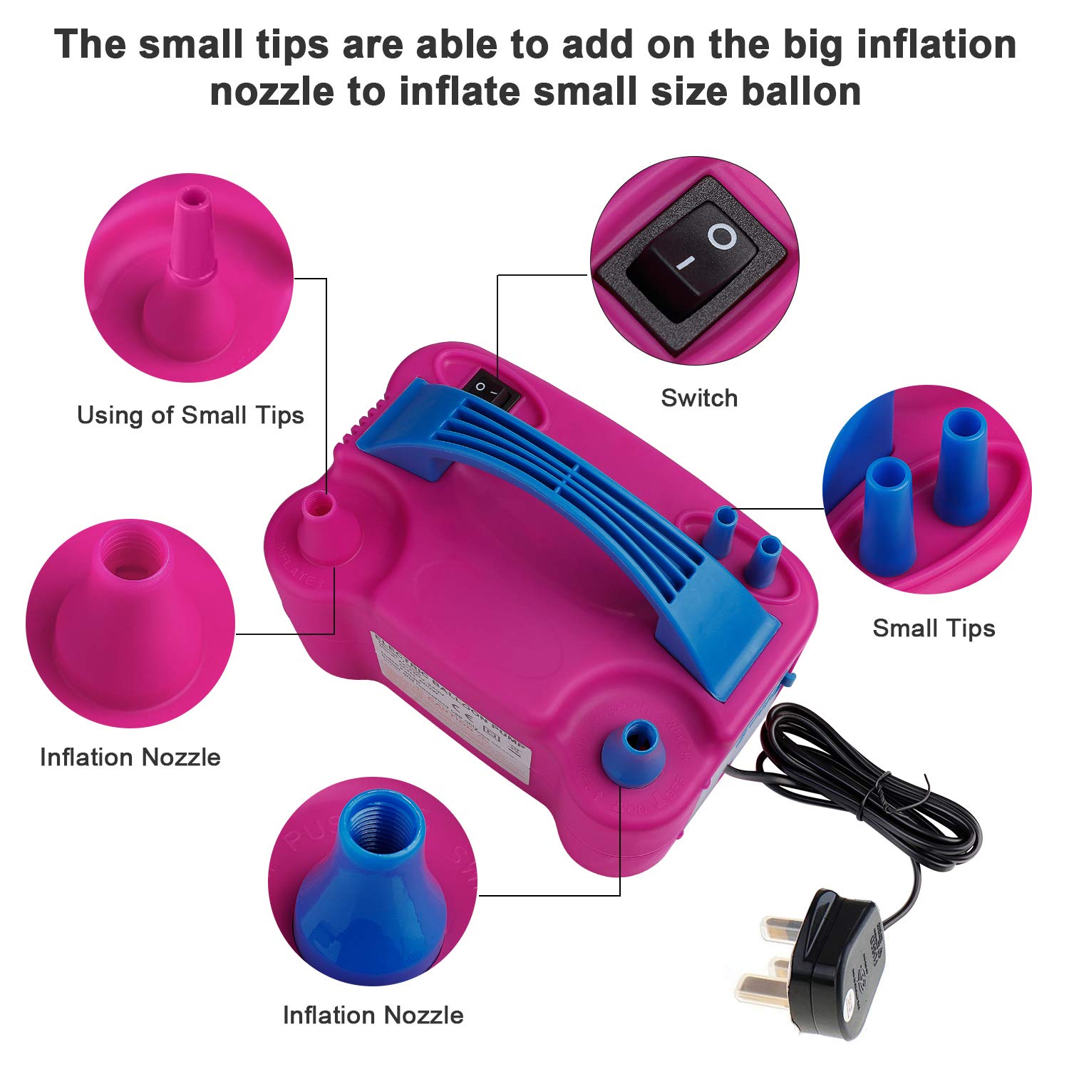 Portable Electric Balloon Blow – обзор и цена Balloon Pump Hand